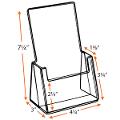 Clear Acrylic 1-Pocket Literature Holder for 4