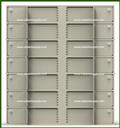 Double-Width Vault Interior Unit with 14 Teller Lockers - Image 1