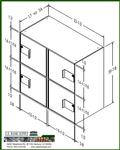 Double-Width Vault Interior Unit with 4 Coin Cabinets - Image 2