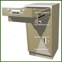 Standing Height Teller Pedestal With Removable Cash Drawer