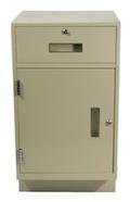 Standing Height Teller Pedestal with 1 Cash Drawer and 1 Cabinet With Inside Adjustable Shelf $657.00 - Main Image