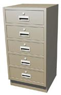 Standing Height Pedestal System with 5 Drawers