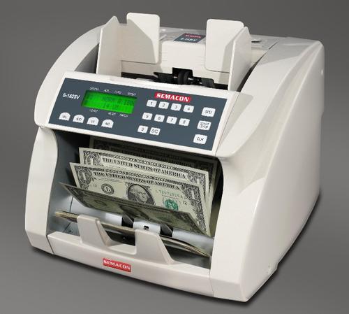 Semacon Currency Counter Model S-1625V Premium Bank Grade With Value Count Mode -- UV and MG Counterfeit Detection