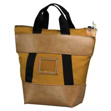 QUICK SHIP LOCKING COURIER BAG IN GOLD -- 21