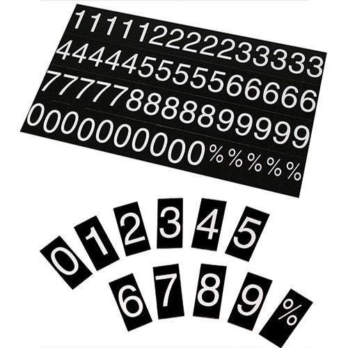 NUMBERS AND CHARACTER SET FOR PRINTED RATE DISPLAY - - Main Image