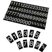 500 piece number set for printed magnetic rate displays