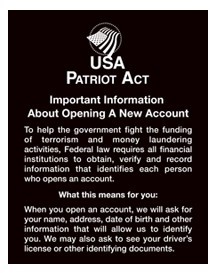 patriot act currency transaction report