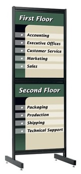 2 Sided Floor Display for Posters, Rate Display, or Letterboard - U.S. Bank  Supply ®