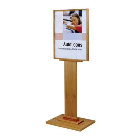 2 Sided Floor Display for Posters, Rate Display, or Letterboard - U.S. Bank  Supply ®